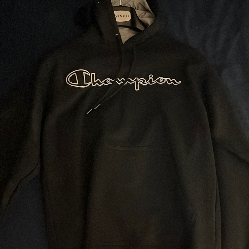 Champion Men’s Reverse Weave Hoodie, Embroidered Script Logo